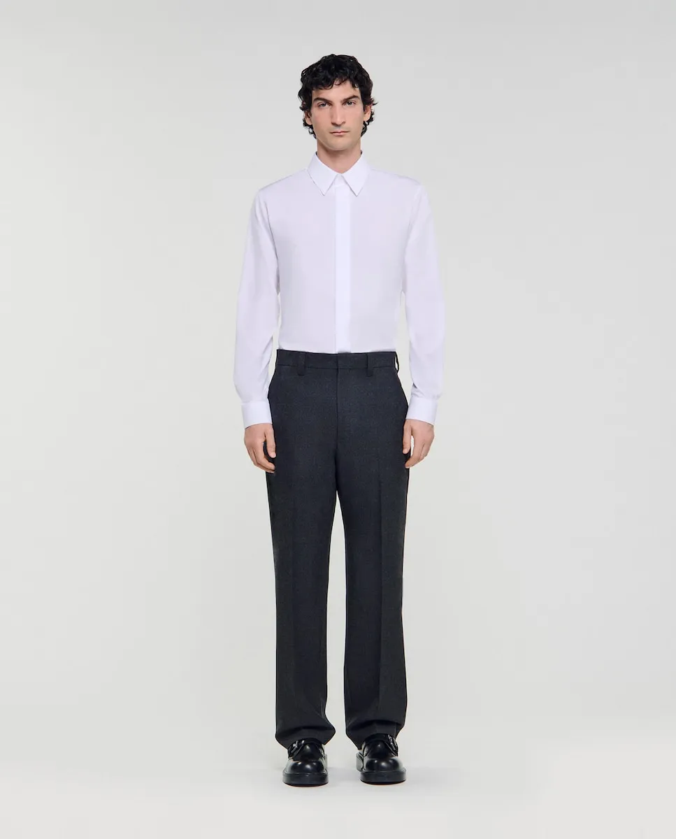 

Мужские брюки из шерстяного костюма Sandro, серый