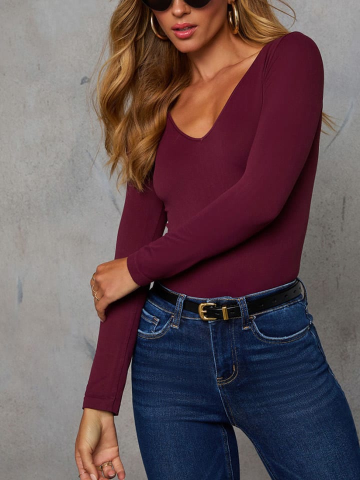 

LA Angels Футболка с длинными рукавами в бордоском стиле