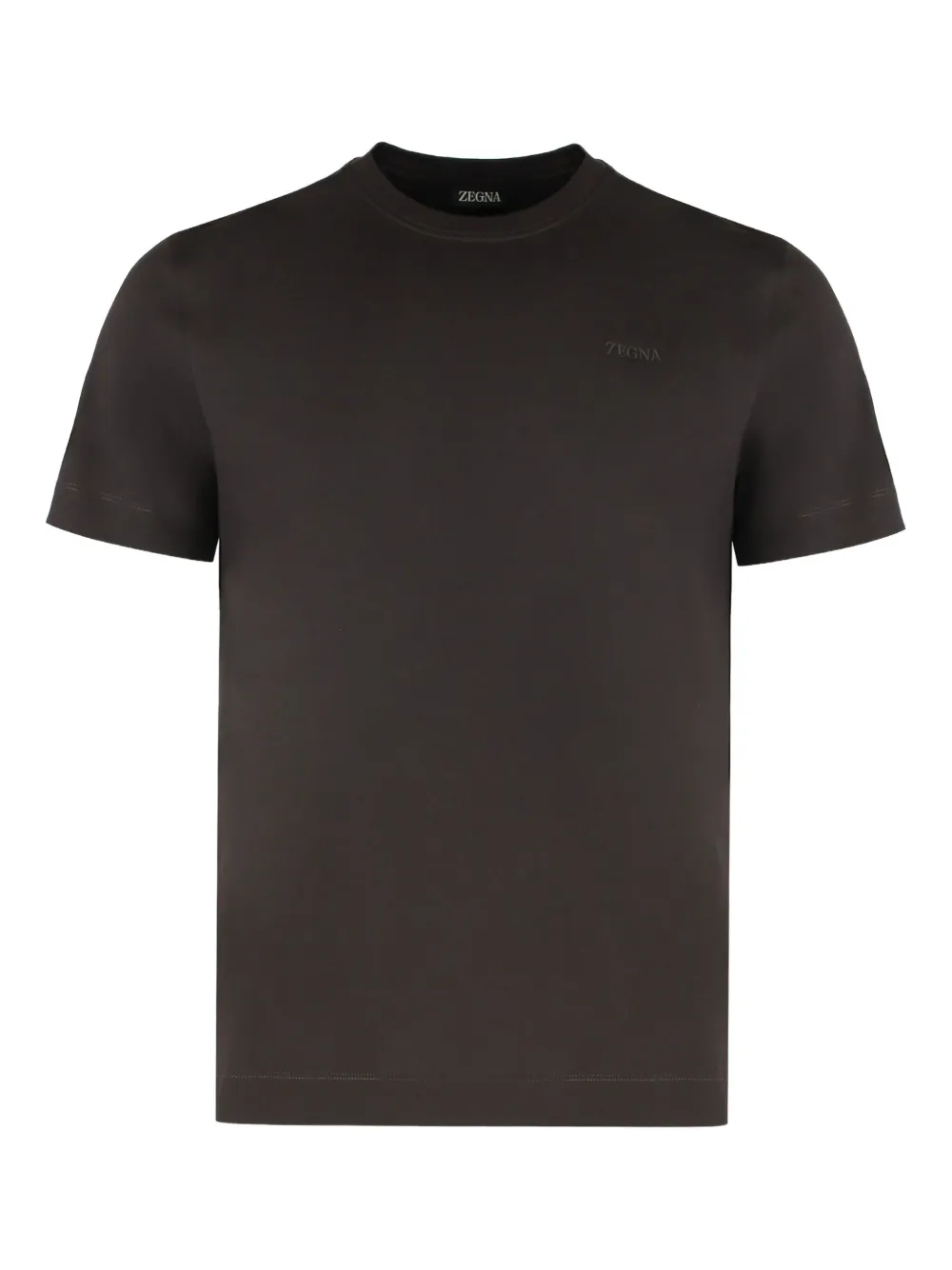 

Футболка с логотипом Zegna, коричневый