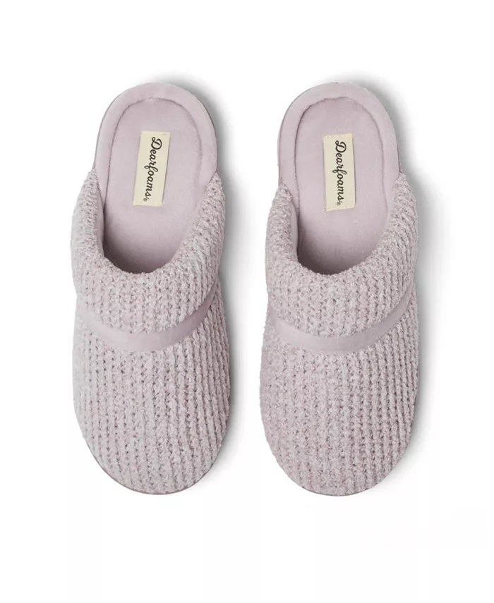 Женские тапочки-шлепанцы Serena Marled Chenille Dearfoams, фиолетовый — фото 3