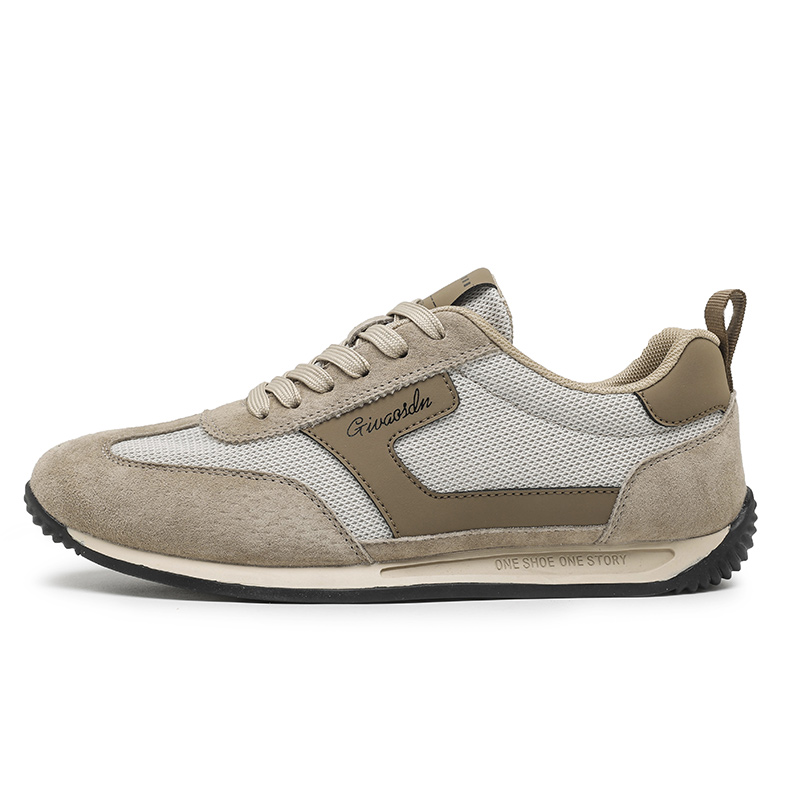 

AD Стойкие к скольжению и истиранию дышащие мужские низкие кеды повседневные - хаки, цвет Khaki