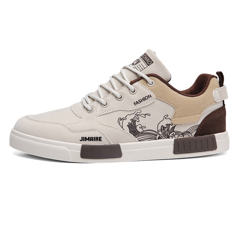 

Нескользящие низкие кроссовки для мужчин King Jinmai, Beige Brown