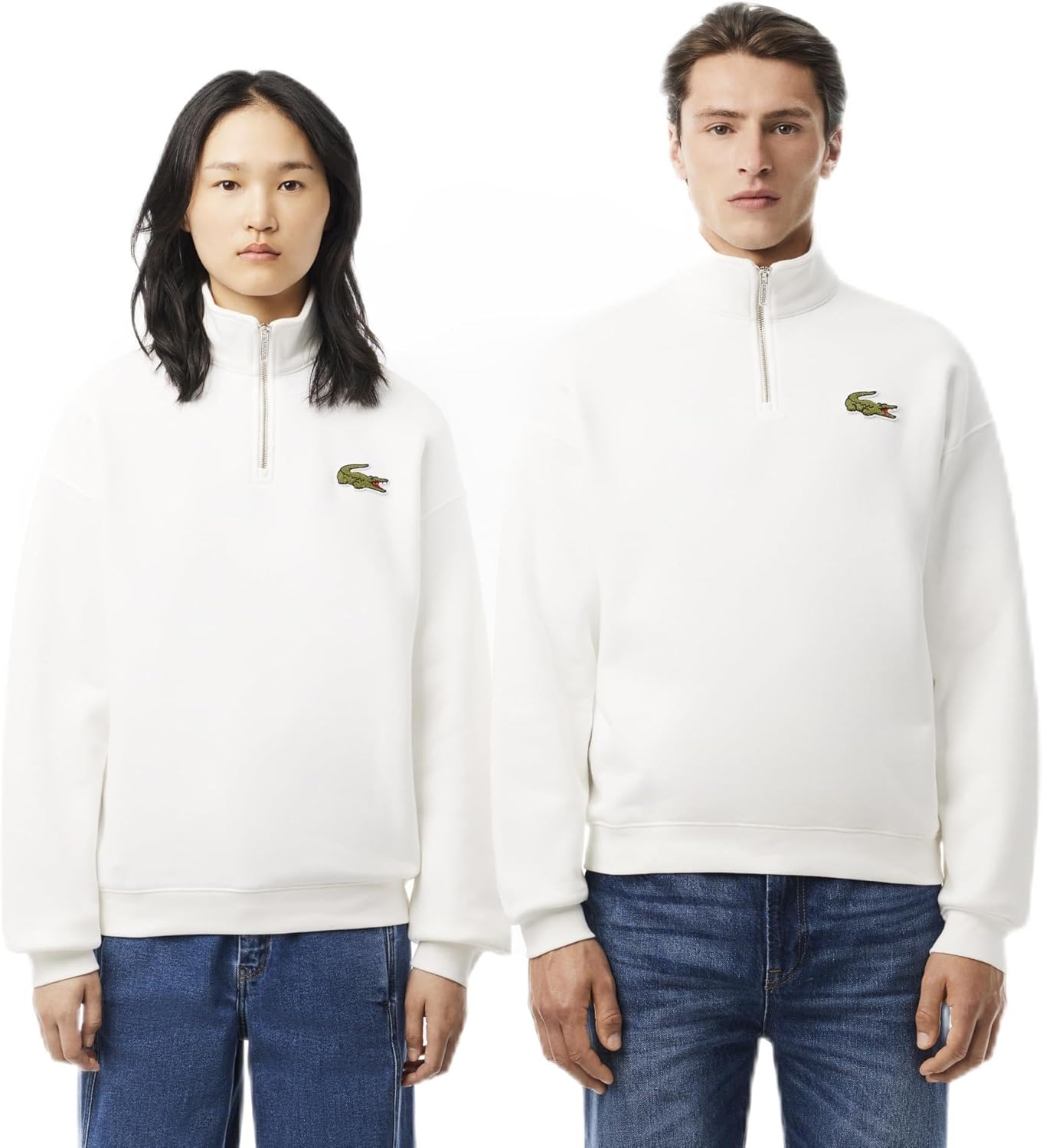 

Комплект Lacoste: толстовка с воротником-стойкой на молнии до середины груди + спортивная толстовка и брюки, светло-бежевый
