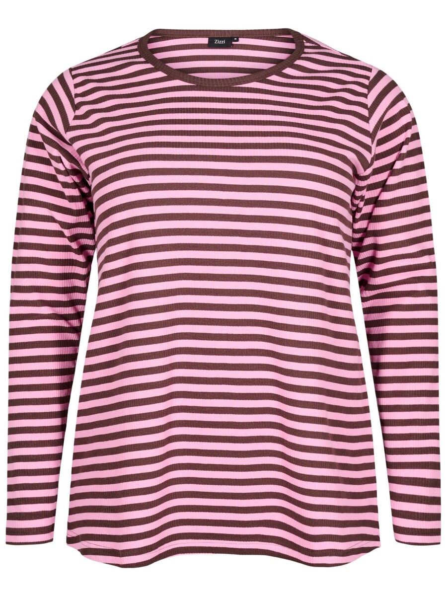 

Лонгслив Zizzi Shirt CAMANDRINE, розовый