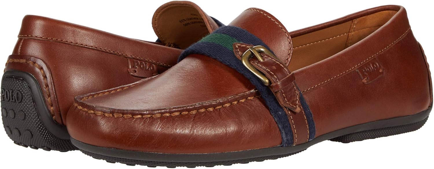 

POLO RALPH LAUREN Men's Riali Loafers, Polo Tan Heavyweight Smooth Leather, Бежевый, POLO RALPH LAUREN Men's Riali Loafers, Polo Tan Heavyweight Smooth Leather