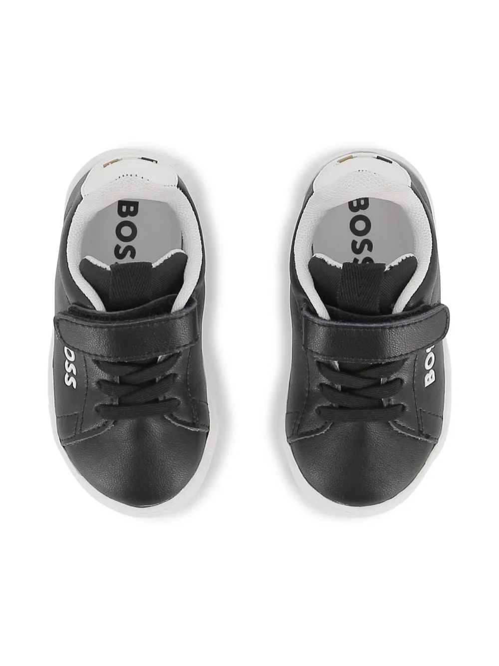 Кроссовки на липучках BOSS Kidswear, черный — фото 3