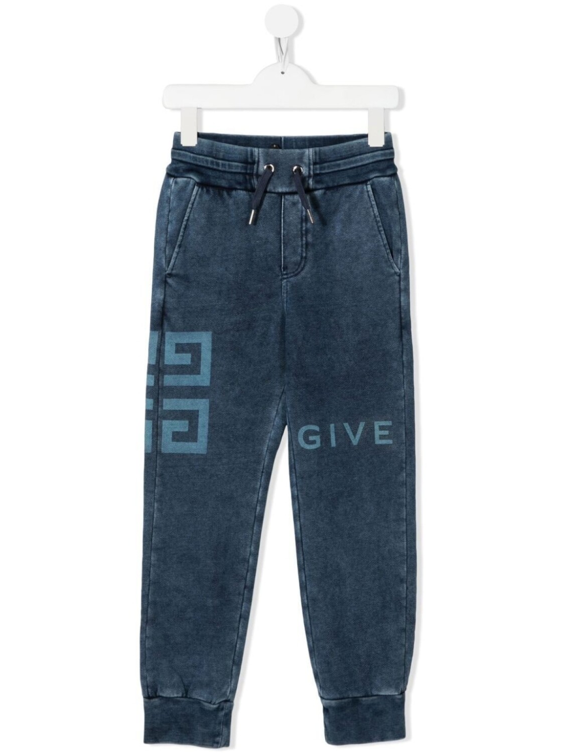 

Givenchy Kids джогеры с логотипом, синий
