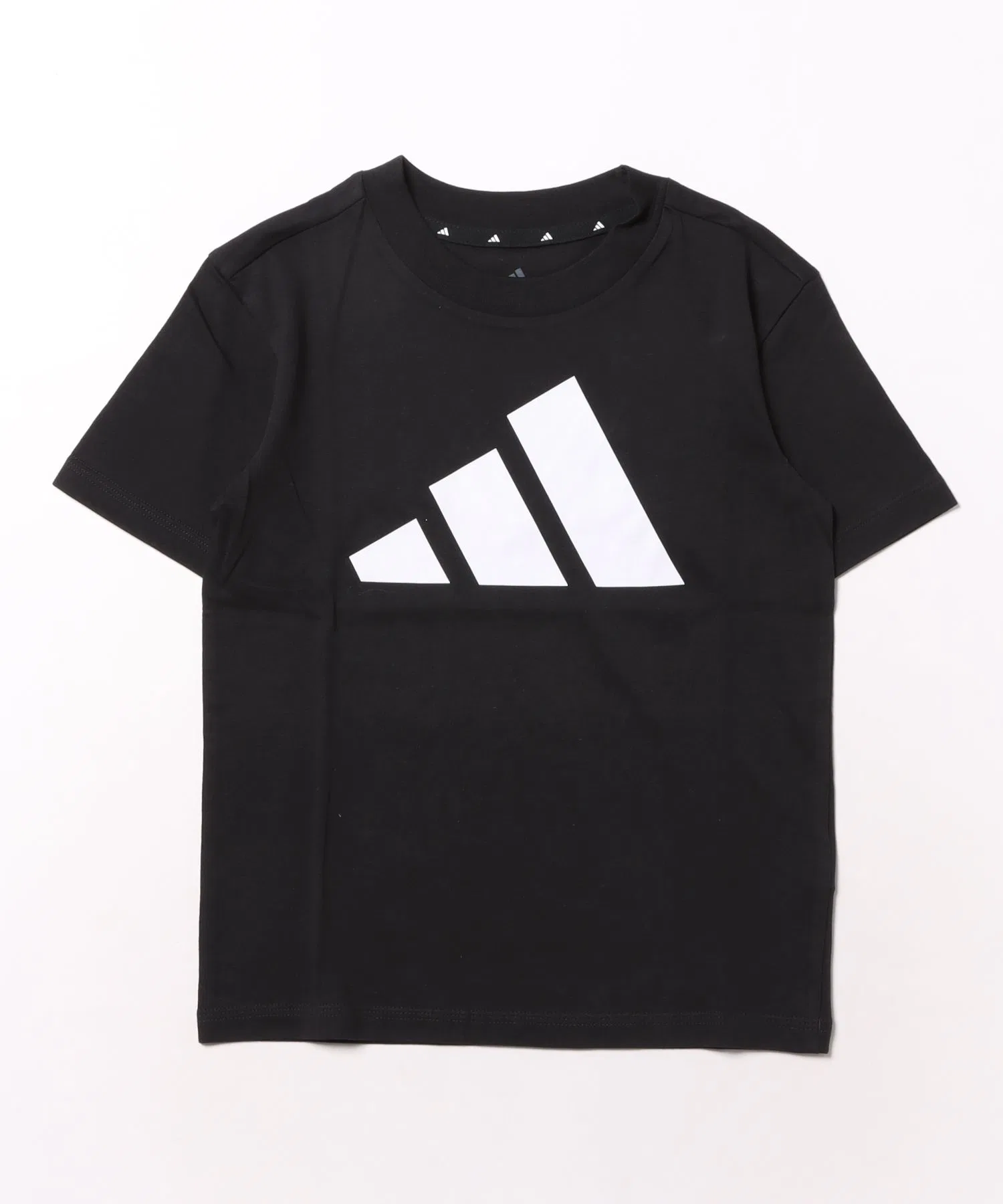 Детская футболка adidas KESSBLT с логотипом чёрно-белая