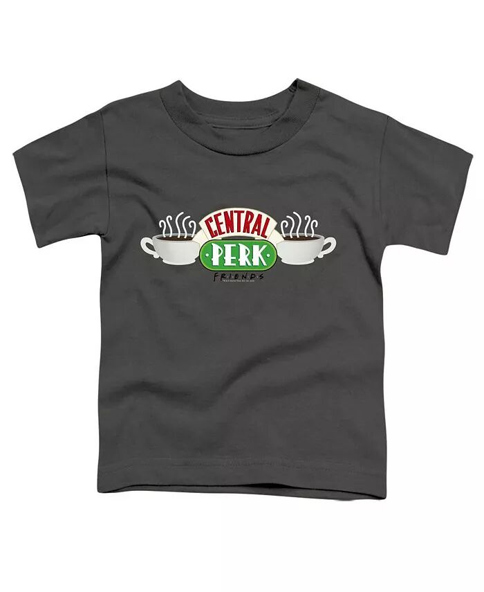 

Футболка с короткими рукавами для малышей с логотипом Central Perk для девочек Friends, серый