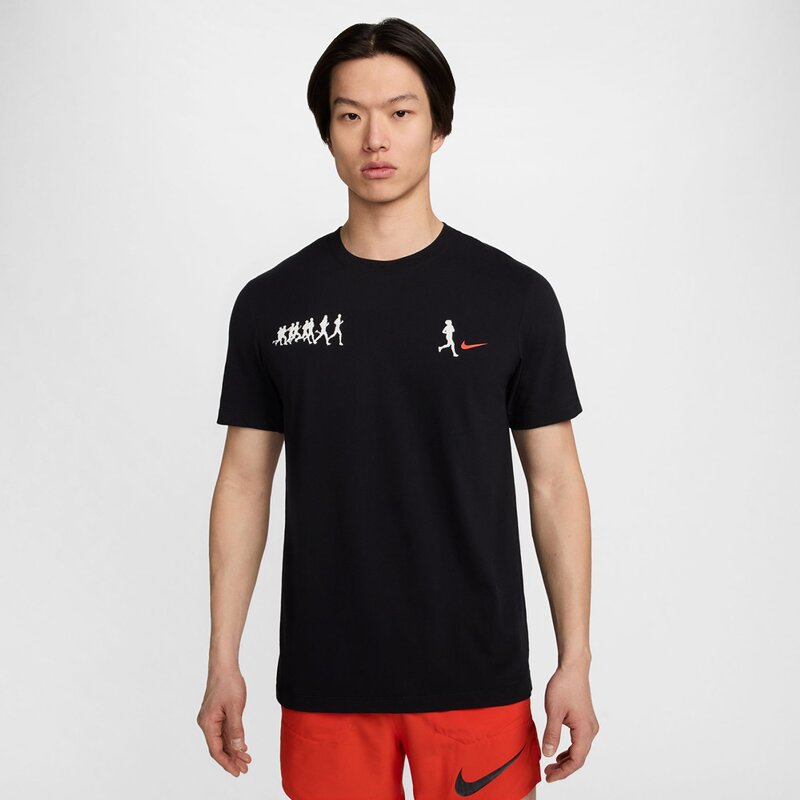 

Футболка для бега Dri-Fit Nike, черный