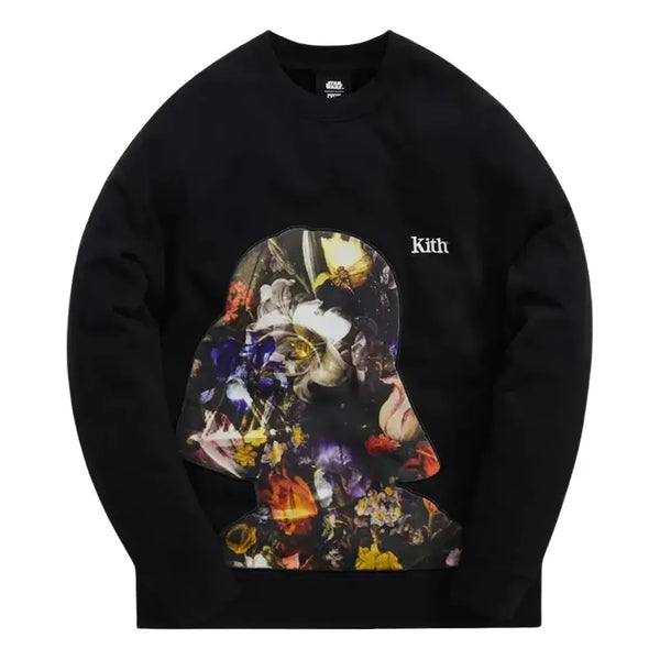 

Толстовка x star wars floral vader crewneck 'black' Kith, черный