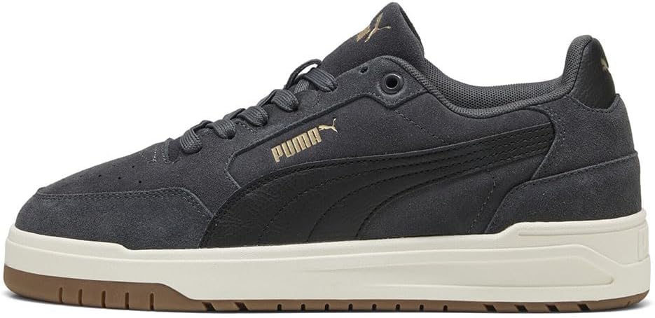 Мужские низкие кроссовки PUMA, черный/серый/золотой/темно-серый — фото 4
