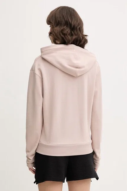 Худи женское свободный крой CP Stripe Hoodie BOSS, бежевый — фото 3