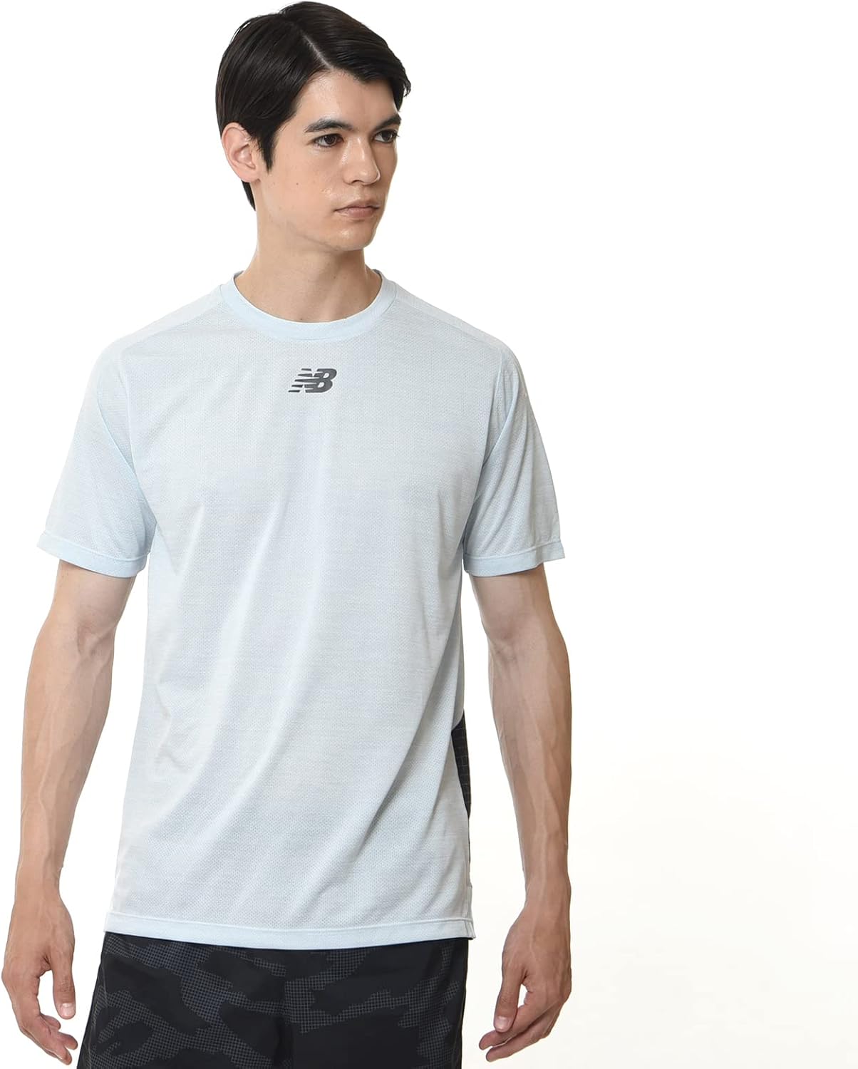 

Футболка New Balance (MT31251) с коротким рукавом Dry, футболка Impact Luminous с коротким рукавом, мужская, голубой