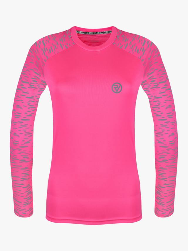 

Светоотражающая футболка с длинным рукавом для бега Proviz, Pink