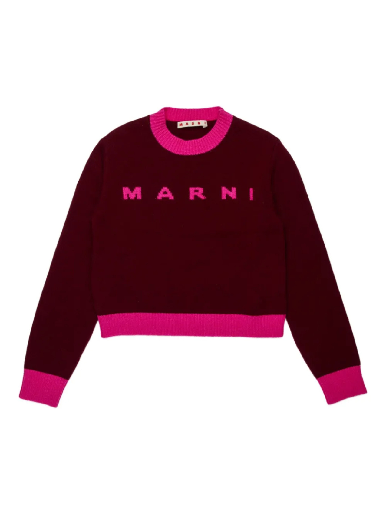 

Marni Kids свитер с круглым вырезом, красный