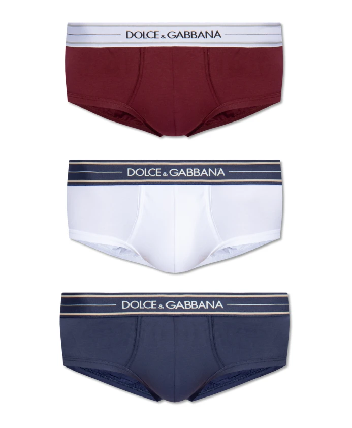 

Фирменные трусы упаковка из трех штук Dolce & Gabbana, мультиколор
