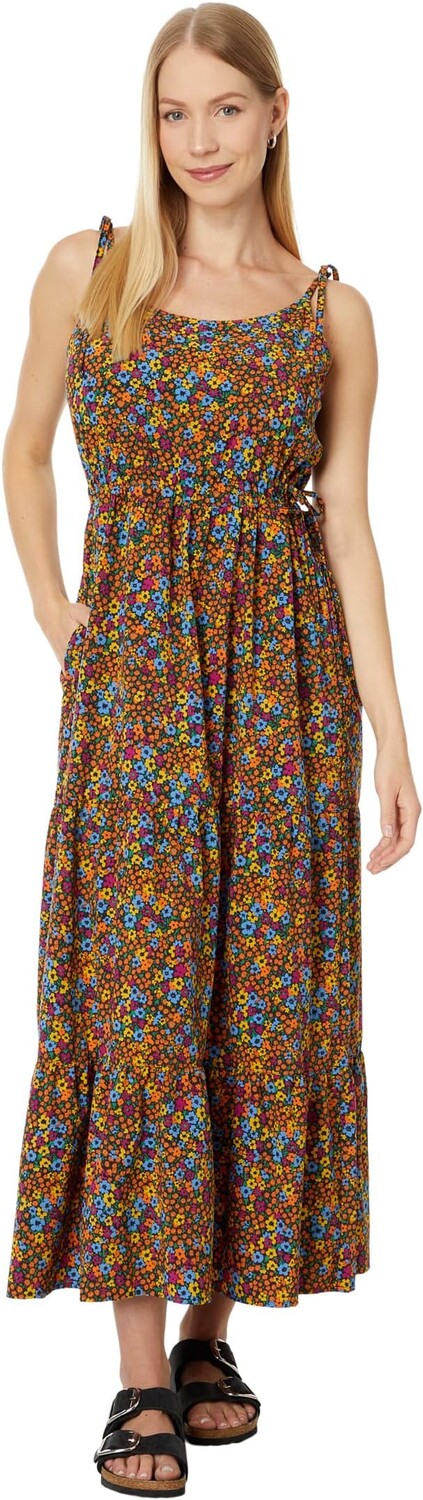 

Платье Toad&Co Sunkissed Tiered Sleeveless Dress, цвет Black Micro Floral Print