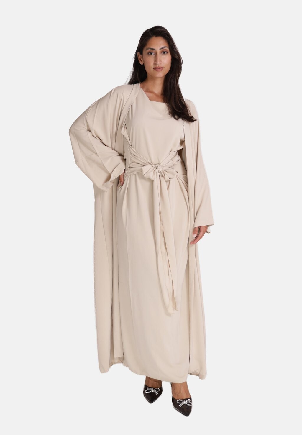 

Платье макси ABAYA Elara, бежевый