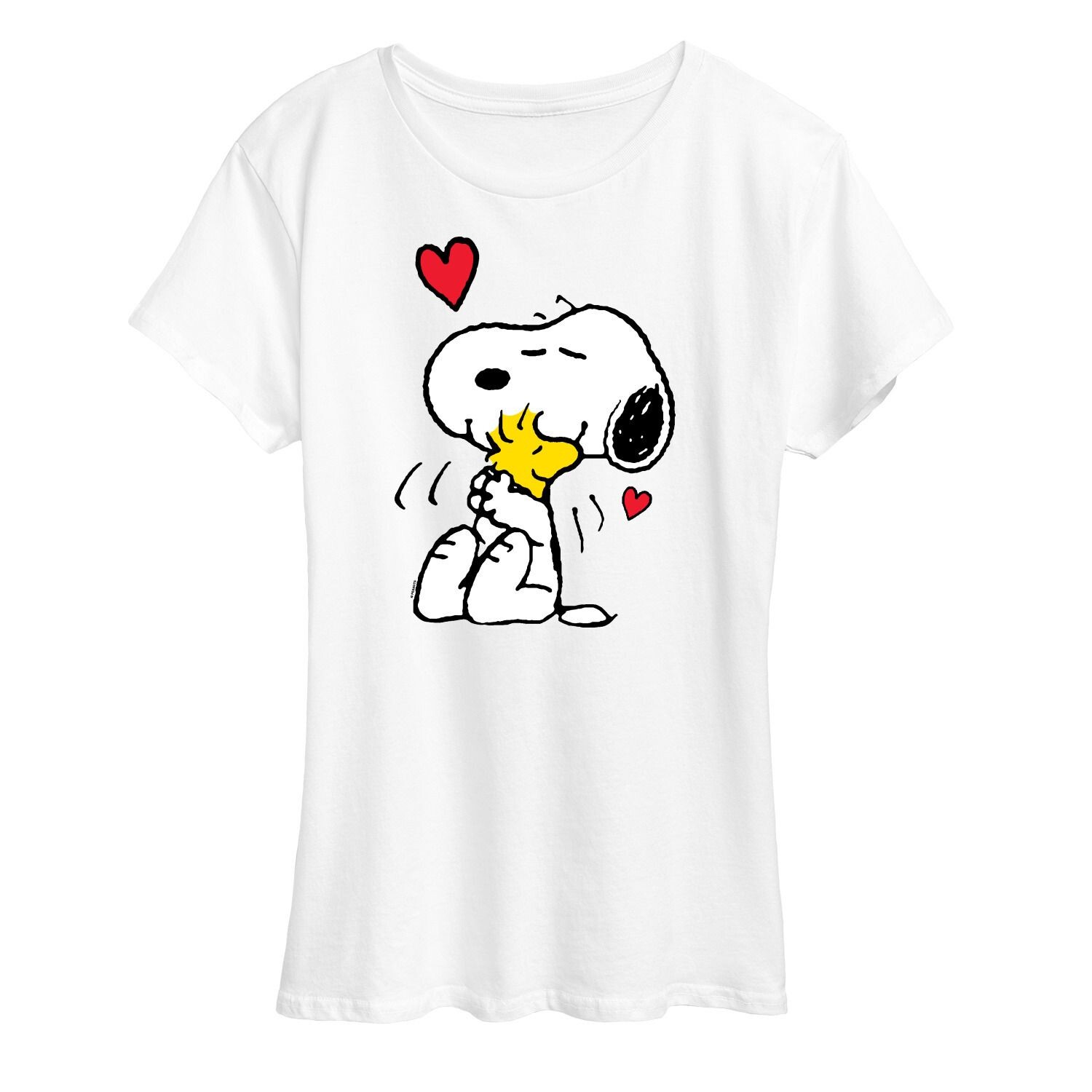 

Женская футболка с рисунком Peanuts Much Love Licensed Character, белый