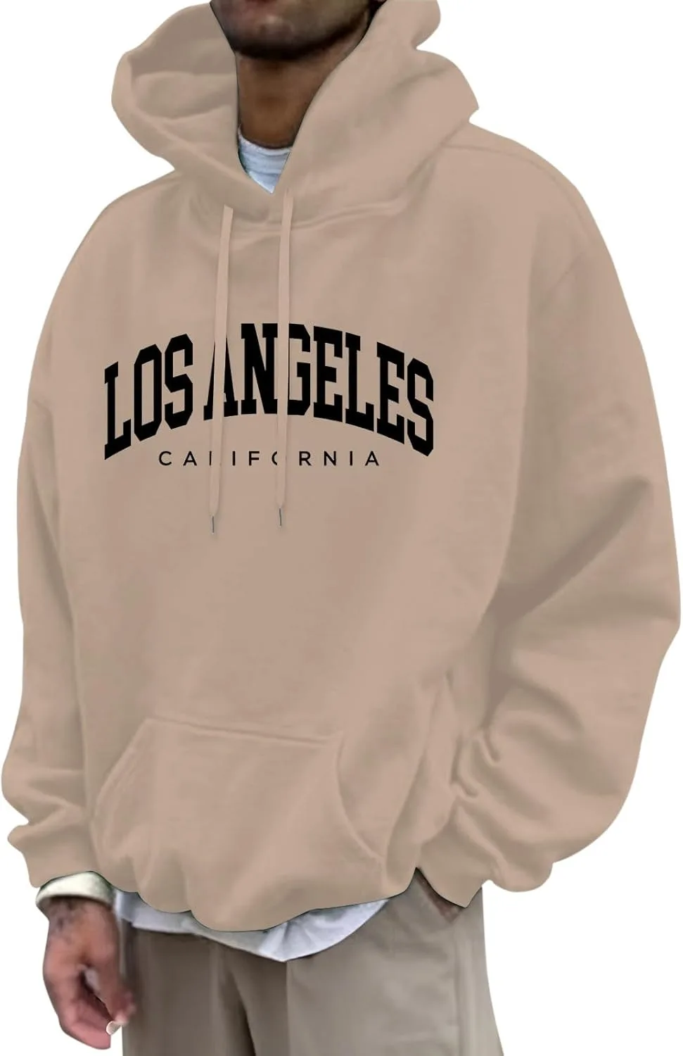 

Толстовка Los Angeles California University для мужчин, винтажная, с капюшоном, оверсайз