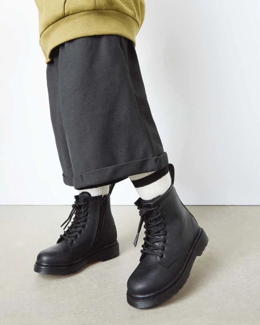 Детские ботинки 1460 с подкладкой из искусственного меха Dr Martens, черный — фото 2