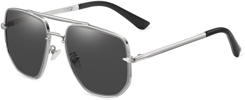 

Мужские солнцезащитные очки-пилот, модные металлические очки с антибликовым покрытием для вождения, трендовые товары для мужчин, солнцезащитные очки для женщин MTZJH, C6silver