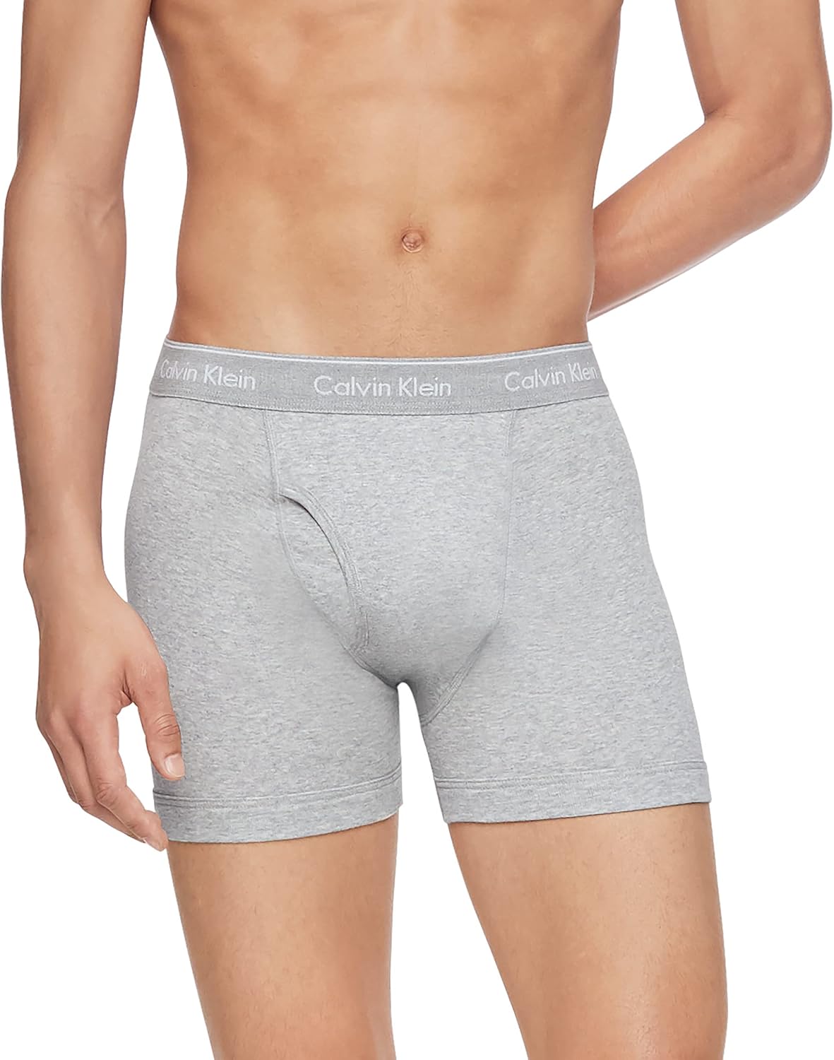 Комплект из 3 мужских боксеров Calvin Klein Cotton Classics, 3 Grey Heather — фото 2