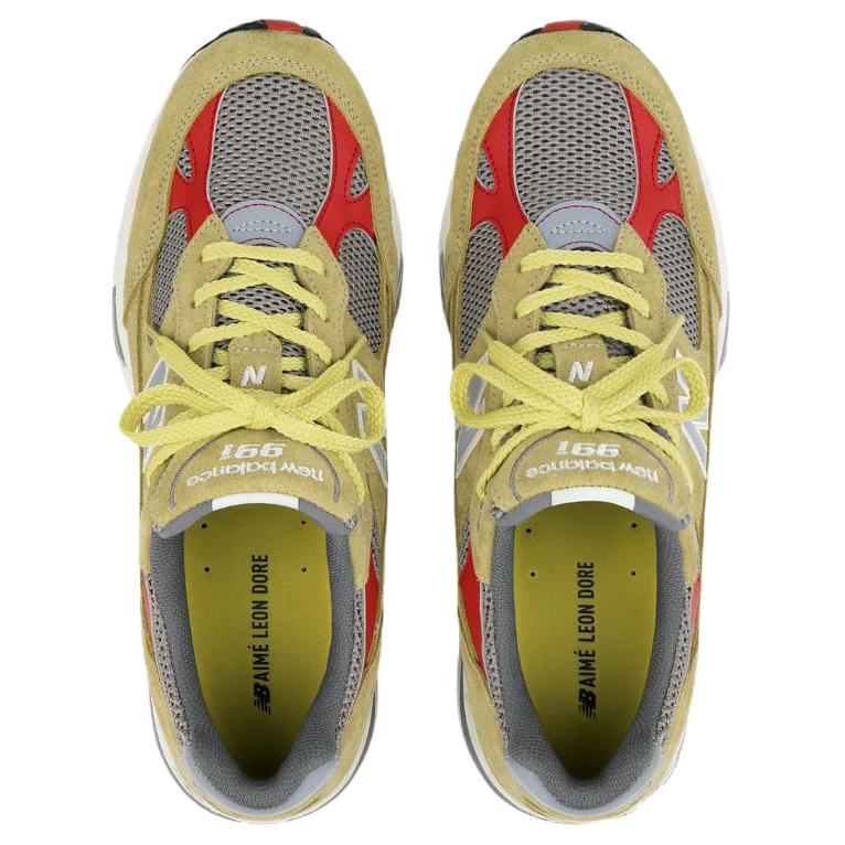 New Balance Кроссовки для бега AIME LEON DORE x NB 991 Unisex Sand Yellow — фото 4