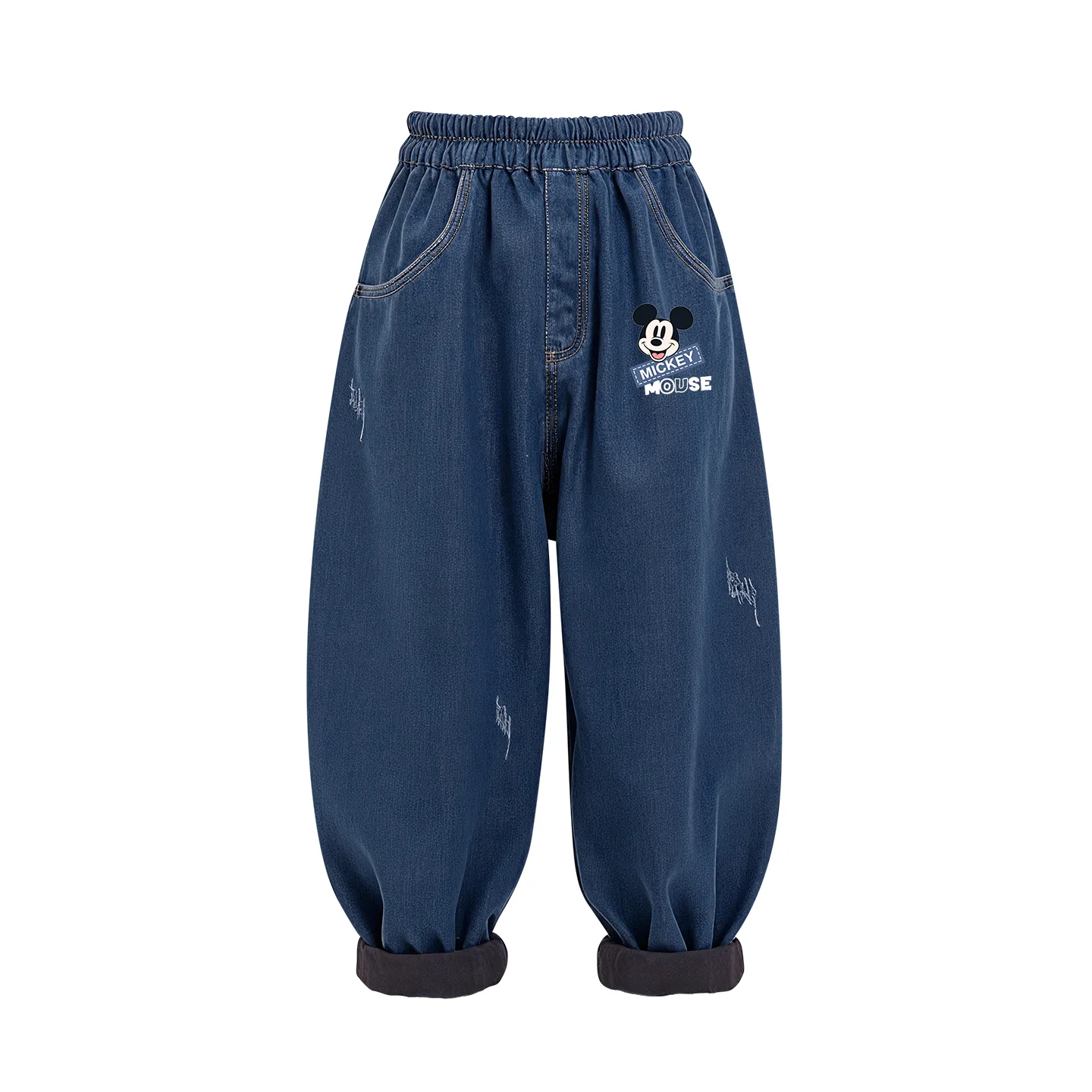 Детские джинсы Disney, [Thickened and Fleece-Lined]Distar K Denim Blue — фото 3