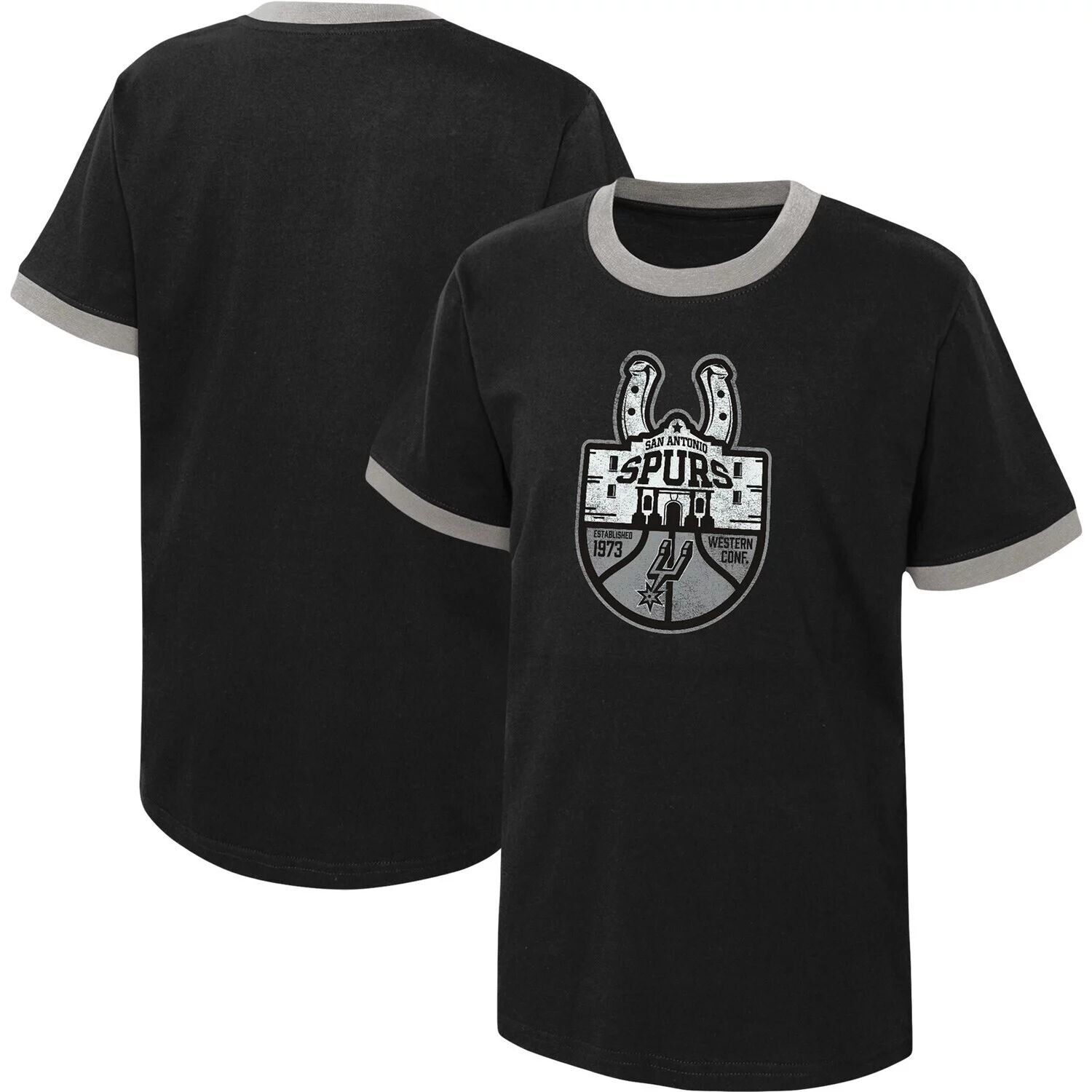 

Молодежная черная футболка San Antonio Spurs Hoop City Hometown Ringer Outerstuff, Черный, Молодежная черная футболка San Antonio Spurs Hoop City Hometown Ringer Outerstuff