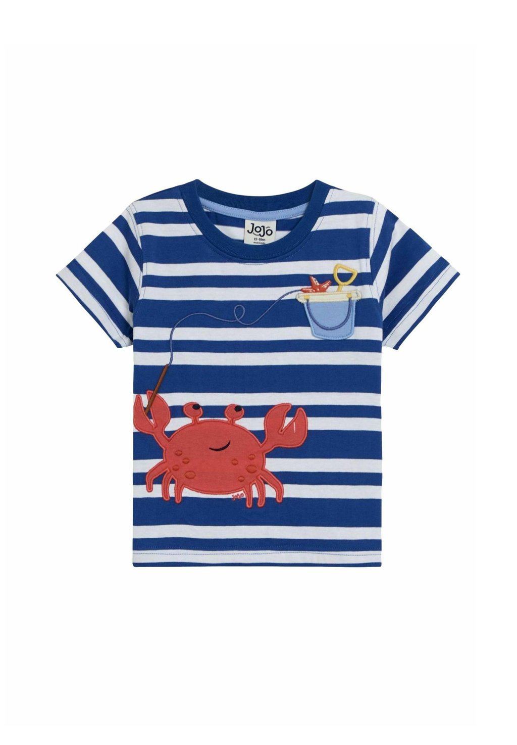 

Футболка с принтом REGULAR FIT APPLIQUÉ POCKET JoJo Maman Bébé, синий