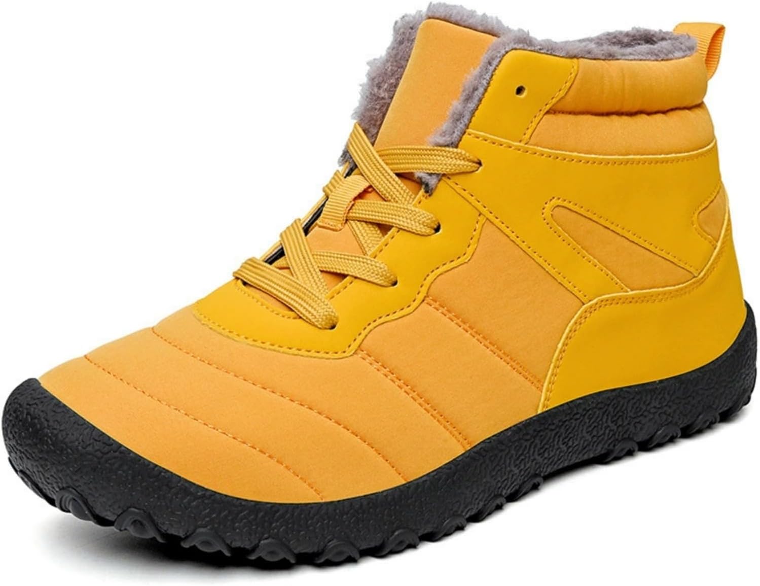 

Мужские зимние ботинки сноубутсы водонепроницаемые утепленные слипоны зимние обувь, ботильоны до щиколотки, теплые, противоскользящие, водоотталкивающие, с меховой подкладкой, кроссовки, подошва с нулевым перепадом, широкая носочная часть Generi...