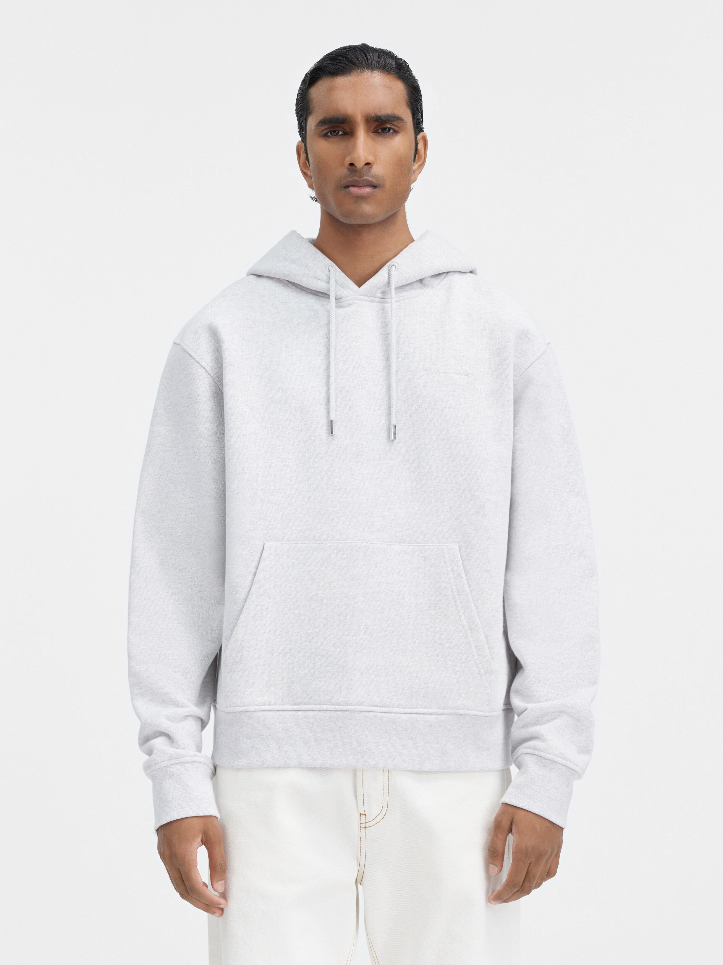 

Толстовка с вышитым логотипом JACQUEMUS The embroidered sweatshirt, серый
