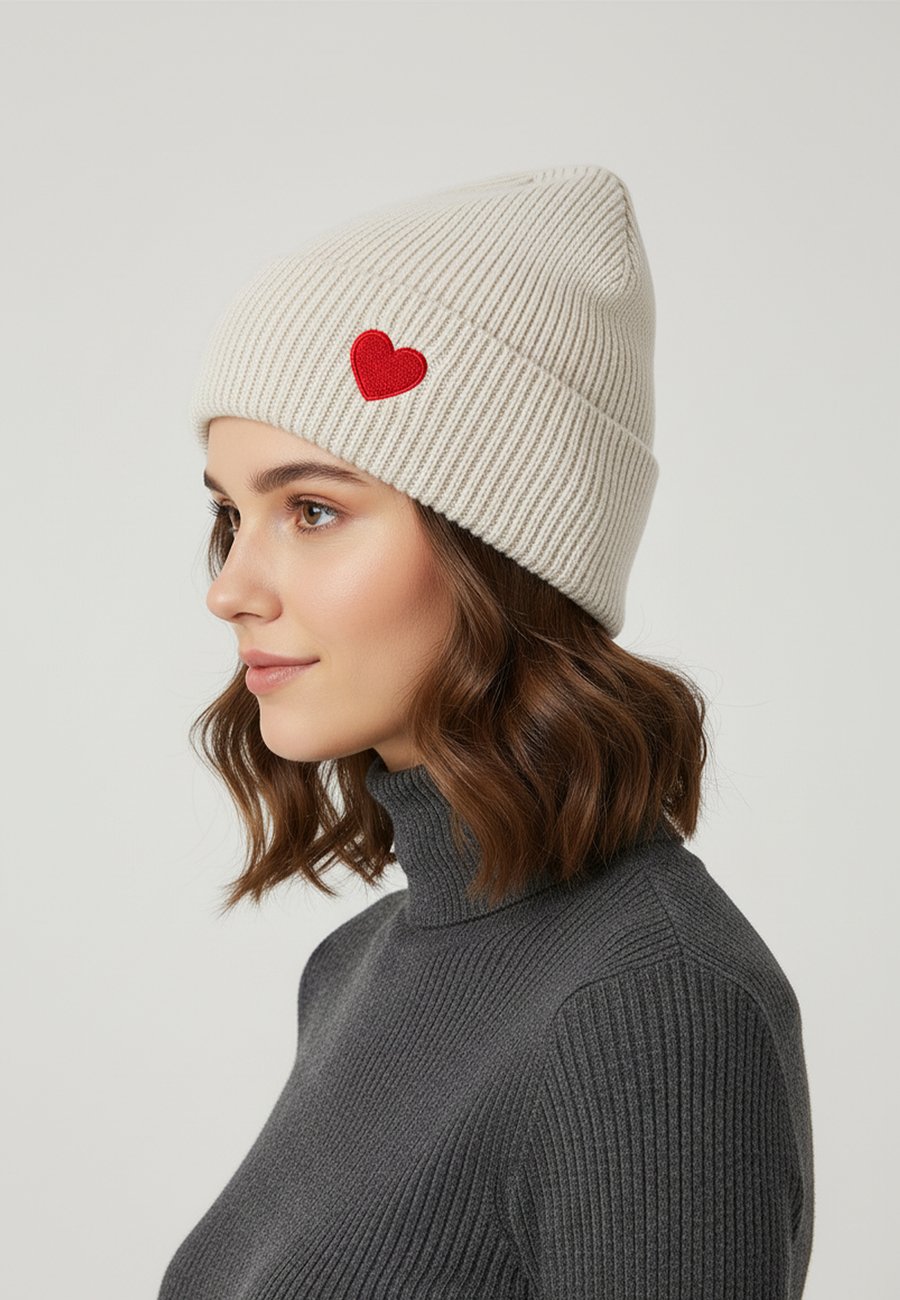 

Шапка Faera Beanie, Creme/Burnt Orange Denim