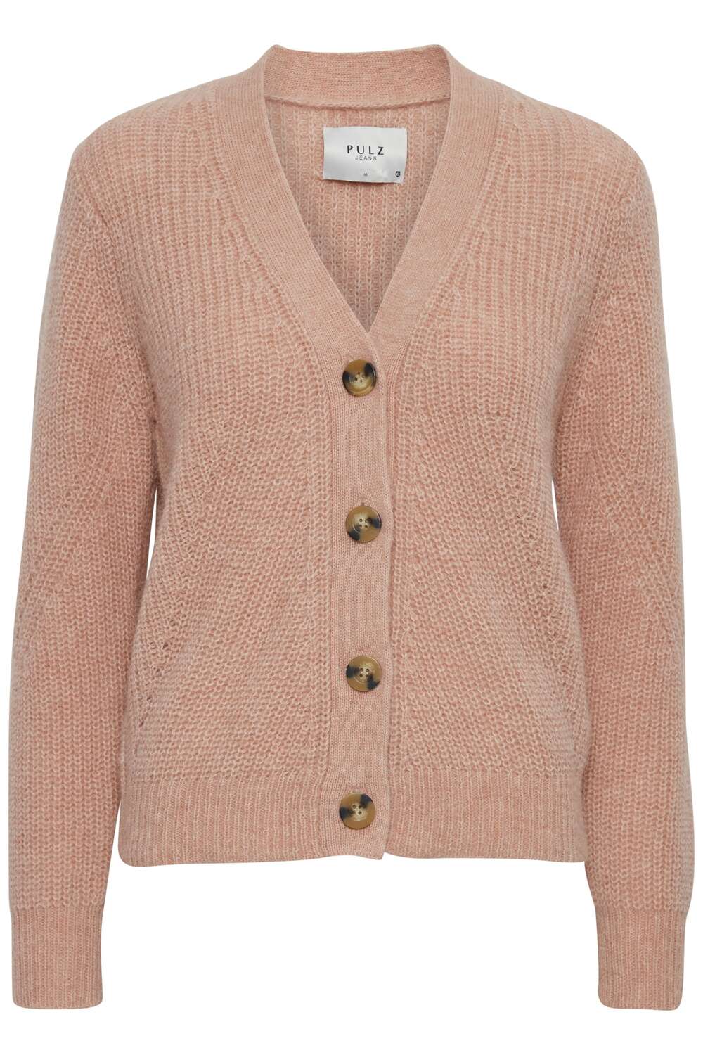 

PULZ Jeans Вязаный кардиган в оранжевом цвете