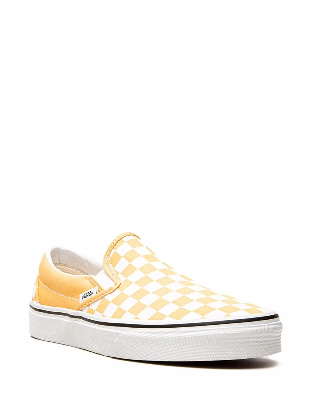 Слипоны Classic Checkerboard Vans, желтый — фото 2