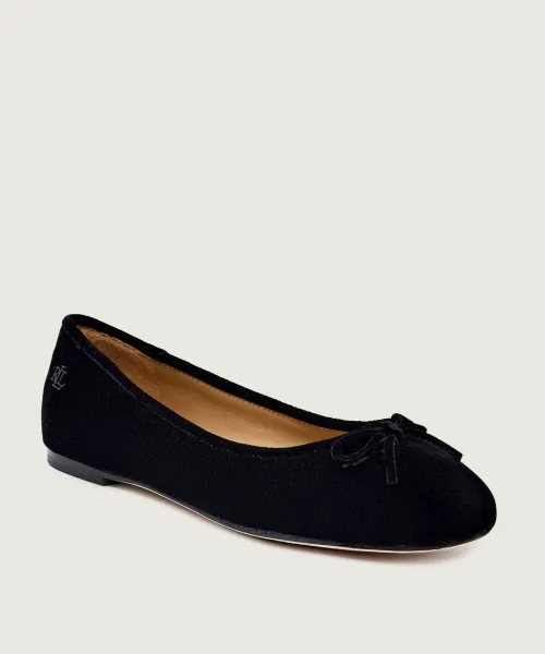 Балетки Velvet-jayna iii-fl-bal Lauren Ralph Lauren, черный