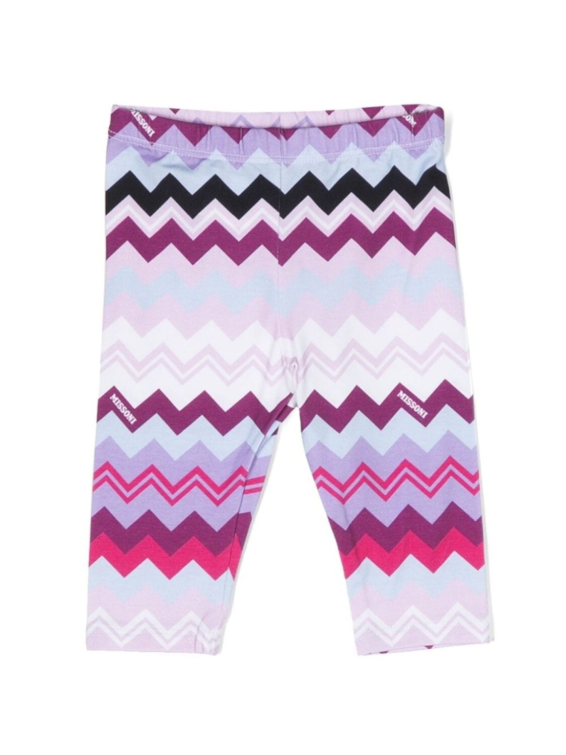 

Missoni Kids легинсы с эластичным поясом и узором зигзаг, фиолетовый