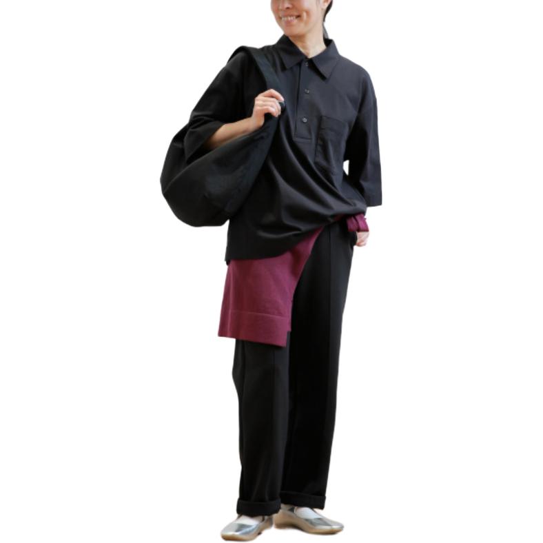 UNIQLO Поло U Collection SS25 мужское black — фото 3