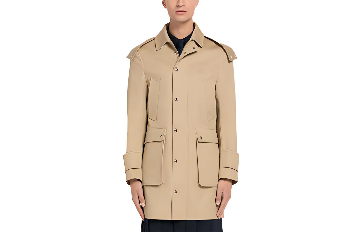 

THOM BROWNE Парка мужская землянисто-желтая, Earth Yellow