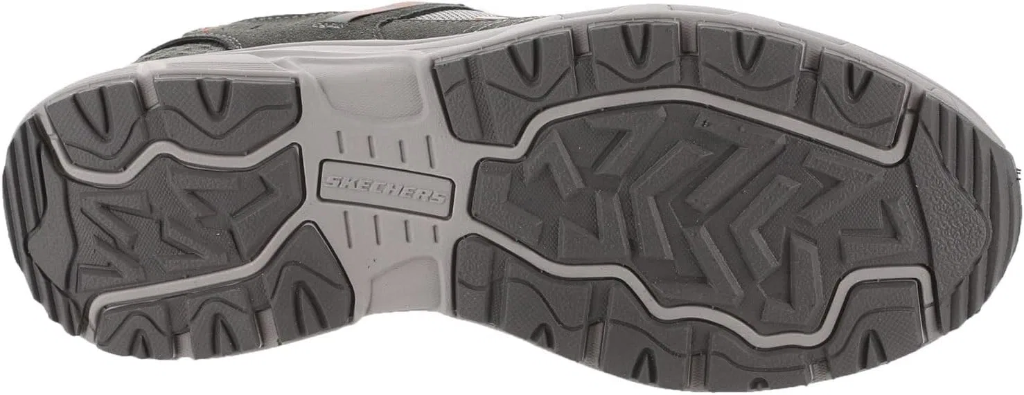 Мужские походные кроссовки Skechers Oak Canyon, неизменно выигрывающие в категории "Лучший выбор", Grey-Orange — фото 4