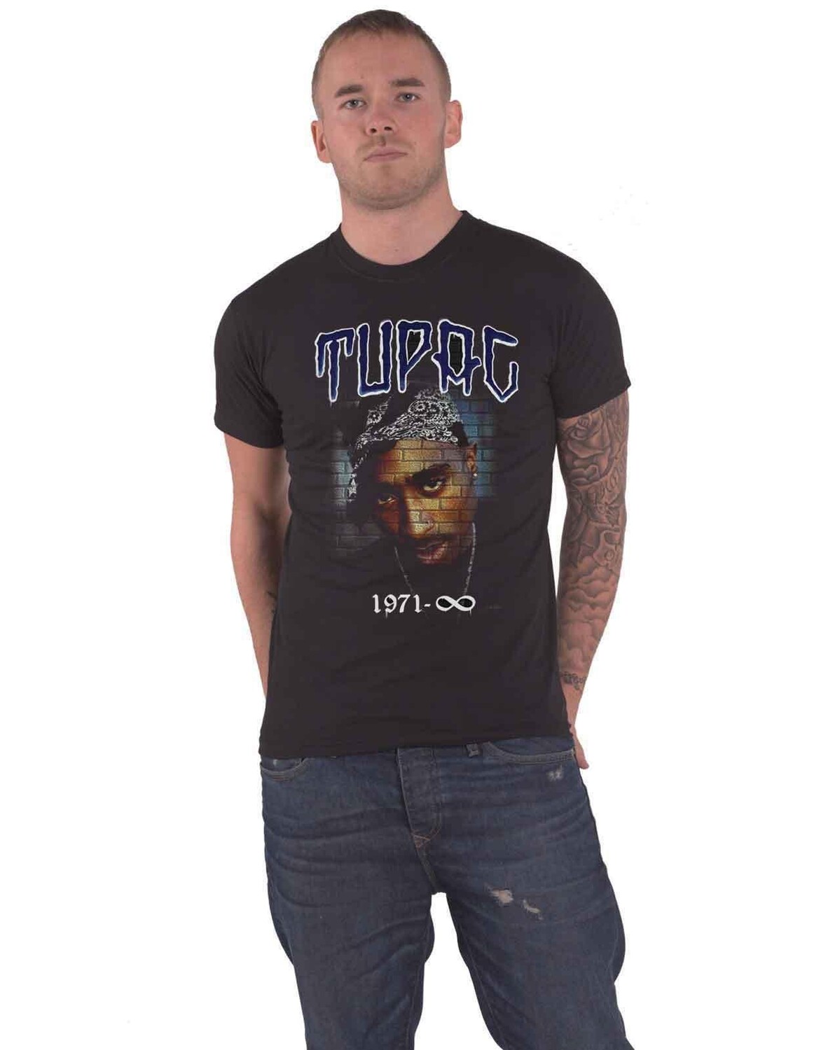 

Футболка с росписью 1971 года Tupac, черный