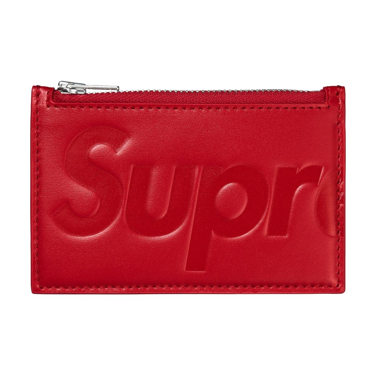 

Supreme Кожаный картхолдер унисекс красный, Red