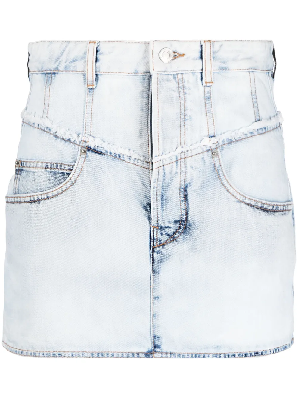 

Джинсовая юбка мини Narjis с бахромой Isabel Marant, синий