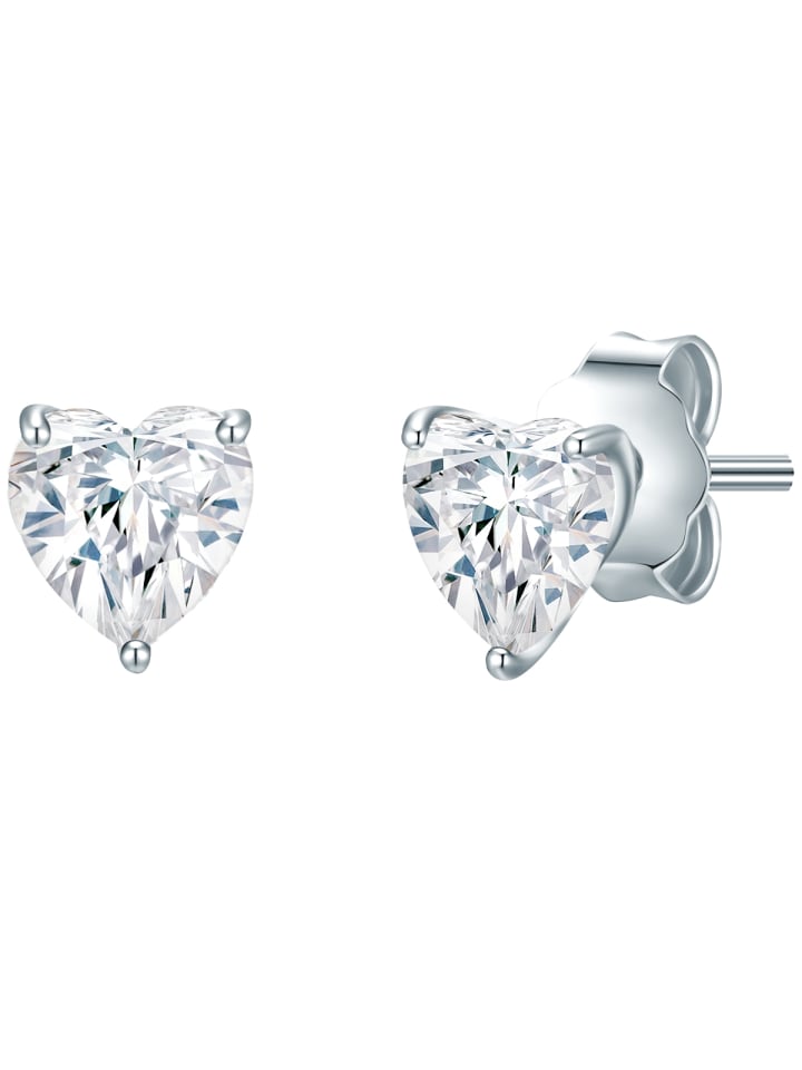 

Trilani Серьги-гвоздики из стерлингового серебра с кубическим цирконием в серебряной оправе