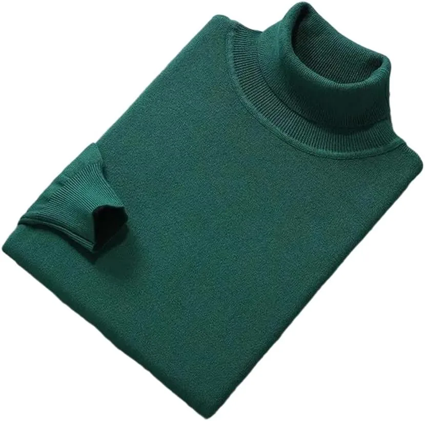 

Мужской свитер из хлопковой смеси с воротником-стойкой