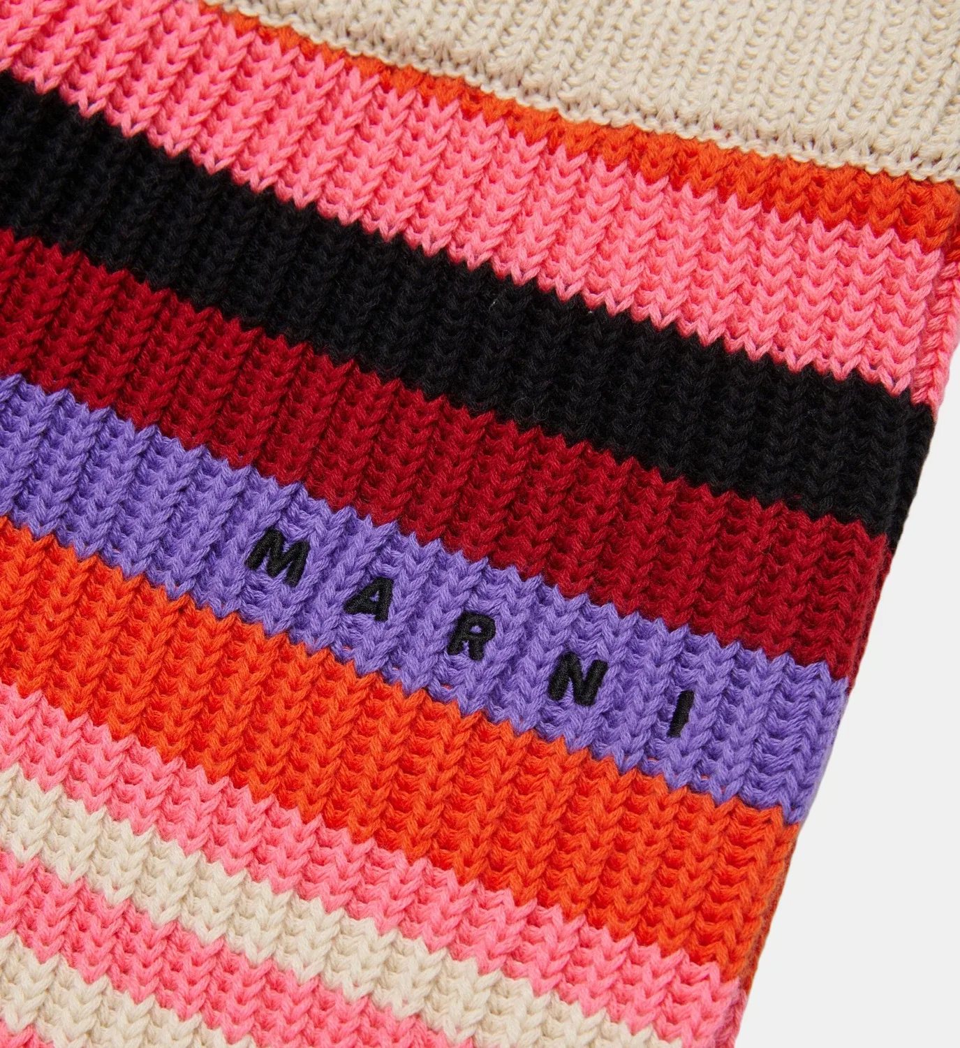 Шорты вязаные с логотипом Marni, розовый — фото 3