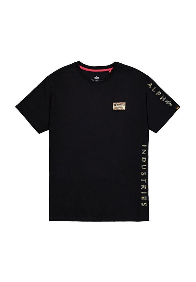 

Футболка с принтом CAMO SLEEVE Alpha Industries, черный