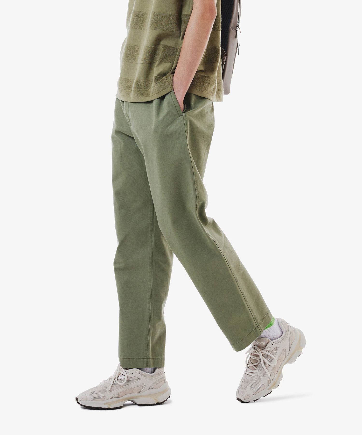 Удобные широкие брюки чинос / широкие брюки LACOSTE, Khaki